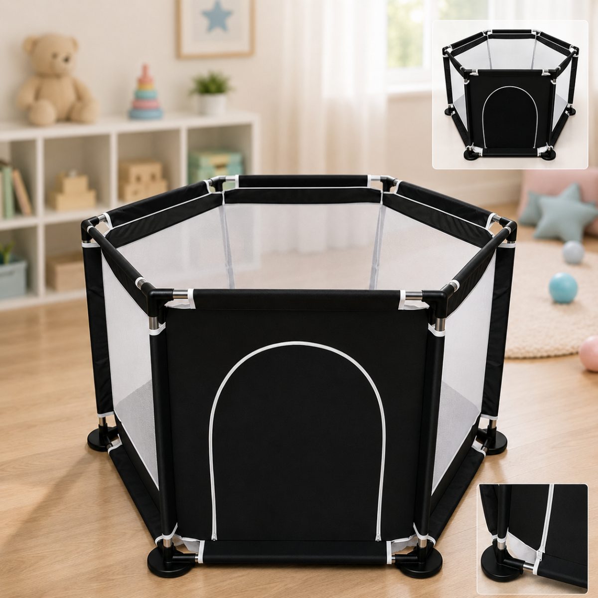 Дитячий манеж Malatec 125×113×64 см